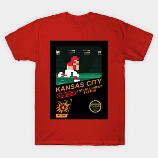 Kansas City Football Team - NES Football 8-bit Design T-Shirt